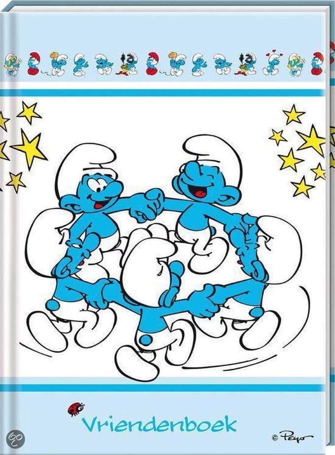 Vriendenboek- Interstat - Smurfen Classic - Kinderen - 14 x 19 cm