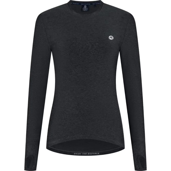 Rogelli Essential Dames Hardloopshirt Lange Mouw - Zwart