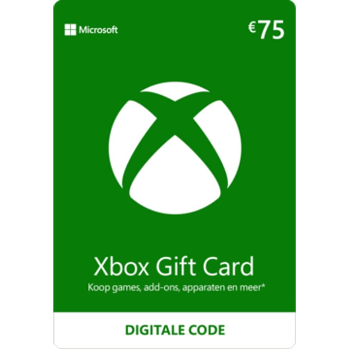 Xbox Gift Card 75 euro | Xbox Kaart | Xbox Tegoed