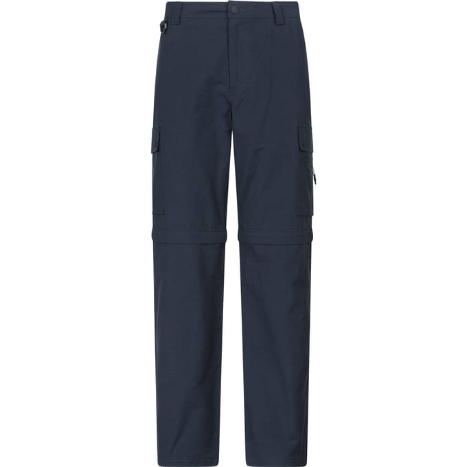 Mountain Warehouse Heren Rydal Zip-Off wandelbroek (Marine)