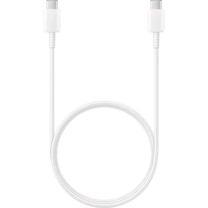 Samsung USB cable USB-C (M) to USB-C (M) USB 2.0 (Max 3A/25W) 1 m white