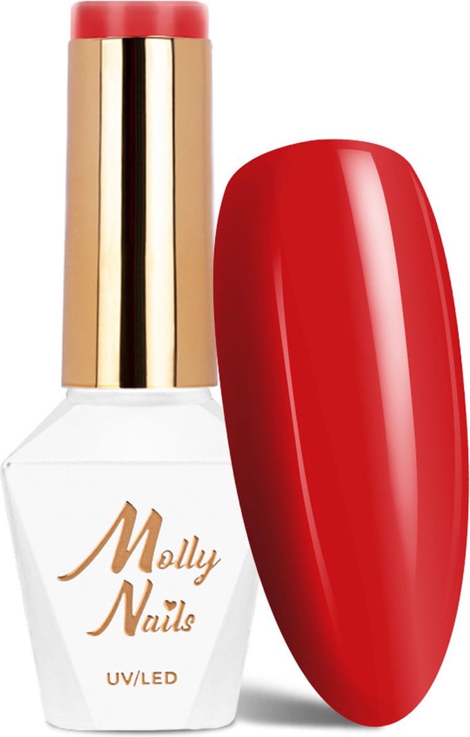 Molly Nails Hearts & Kisses - Gel Nagellak - Ruby Ring - HEMA/Di-HEMA Vrij