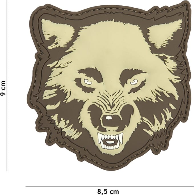 101 Inc Embleem 3D Pvc Wolf Coyote  9055