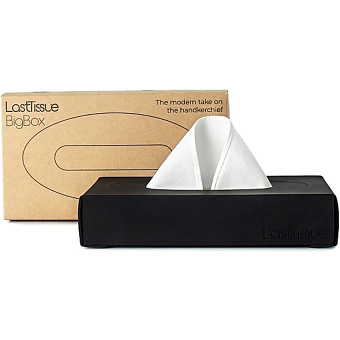 LastTissue Big Box - 18 Herbruikbare Zakdoekjes - Zwart