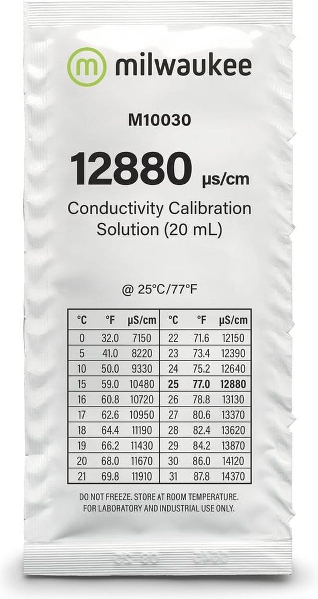 Milwaukee ijkvloeistof M10030B 12.88 mS  25 x 20ml