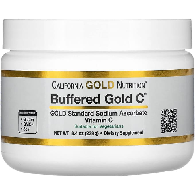 Gebufferd Goud C, Niet-Zure Vitamine C Poeder, Natriumascorbaat, 238G(8,40 Oz)