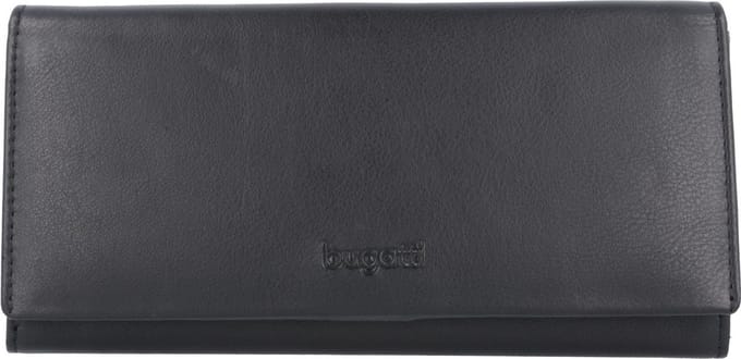 Bugatti Vertice portemonnee leer 19,5 cm - Dames - Horizontaal - schwarz