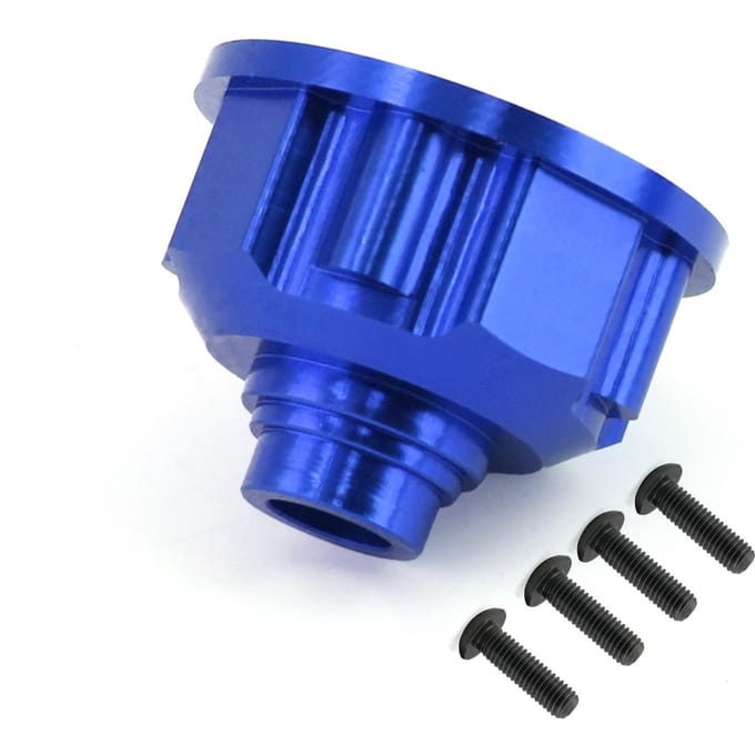 Boîtier différentiel en métal 8681X pour e-revo VXL 1/10, pièces de mise à niveau de voiture télécommandée bleu