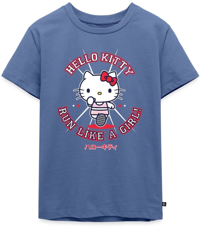 Hello Kitty Run Like A Girl Premium T Shirt Kinderen