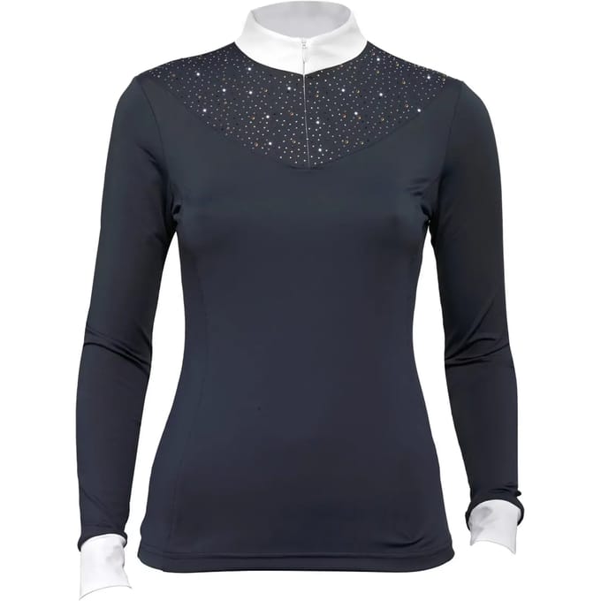 Dames wedstrijdpolo met lange mouwen Tattini