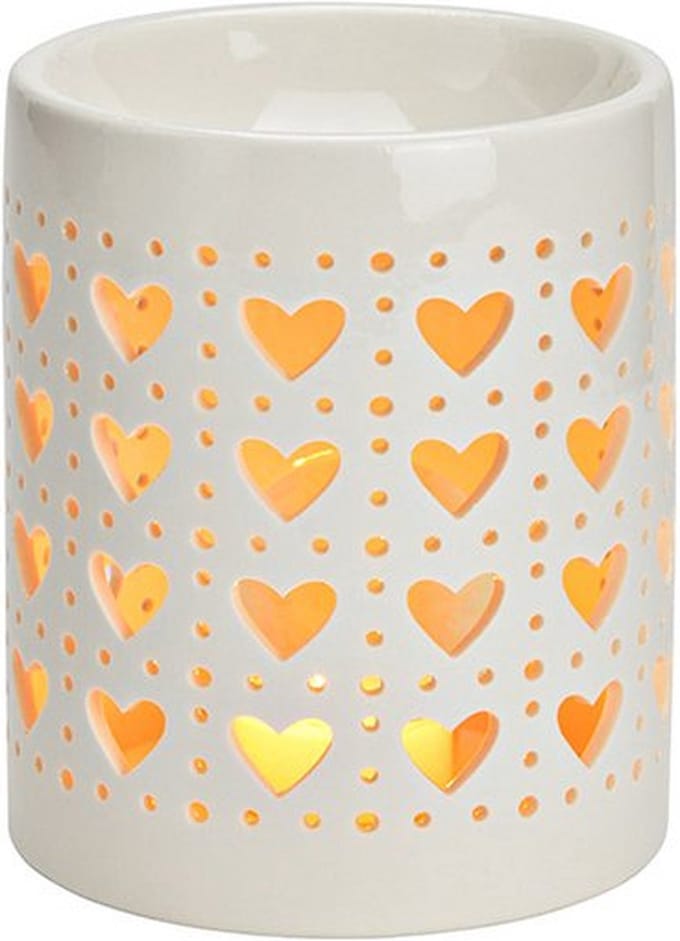 waxmelt burner/ geurlamp oliebrander geurbrander porcelain wit