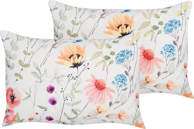 MONESI - Tuinkussen set van 2 - Meerkleurig - 40 x 60 cm - Polyester