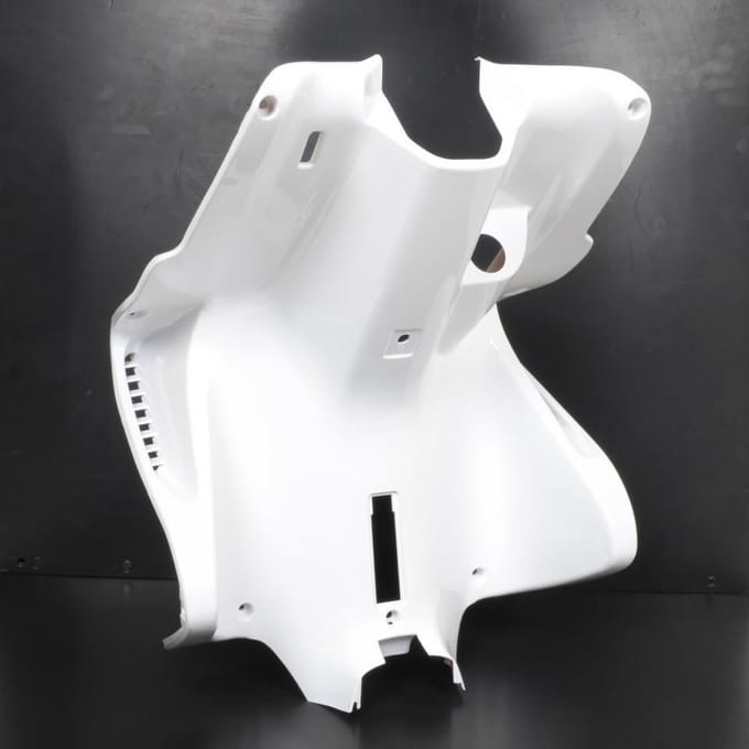 p2r achterschort voor mbk 50 nitro scooter 1997-2012 glanzend wit nieuw