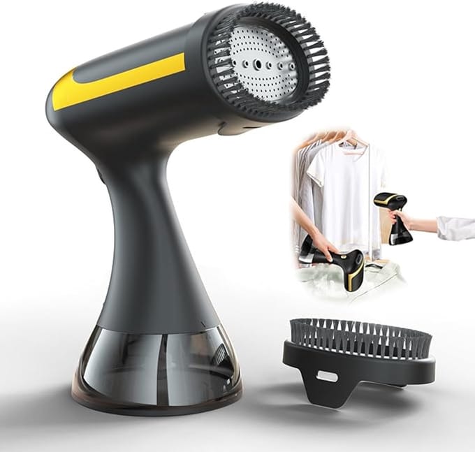 Reisstomer voor Kleding - Draagbare Stomer - 1500 W - Handstomer - 15 Seconden Opwarming - LED-Touch-Display - Tank van 300 ml