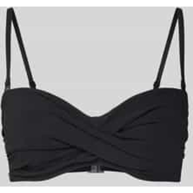 Bandeau-bikini met rimpelingen model 'Solid'