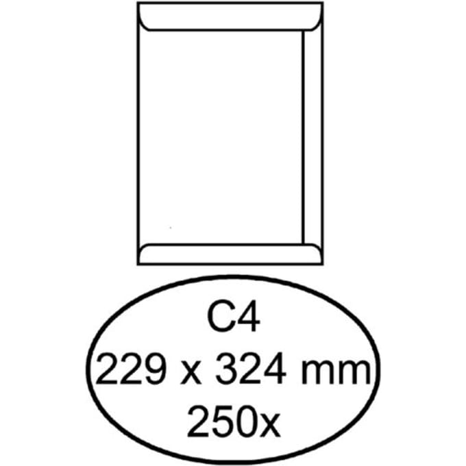 Envelop Quantore akte C4 229x324mm wit 250 stuks