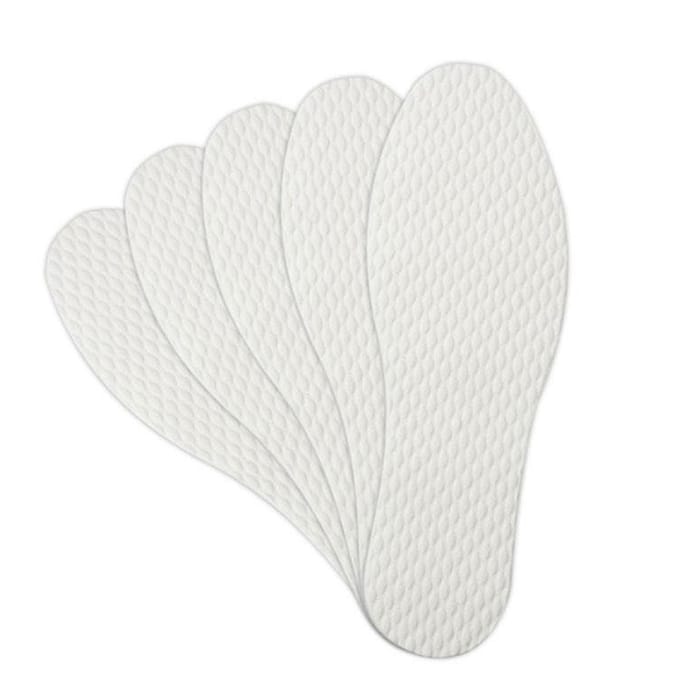 10 Paar Inlegzolen Wegwerp Schoenkussens Inzetstuk Ademend Geurvrij Comfortabel voor Sport Wit Maat 43 43 wit