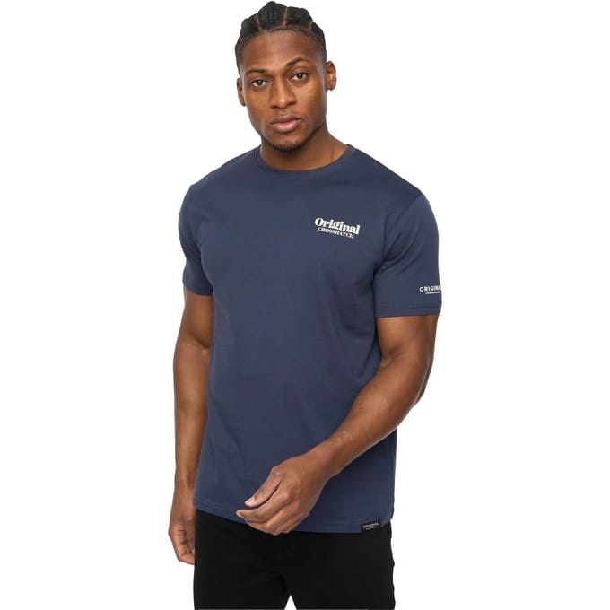 Crosshatch Heren Simtanks T-Shirt (Marineblauw)