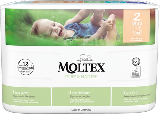 Moltex Pure & nature babyluiers mini 38 Stuks