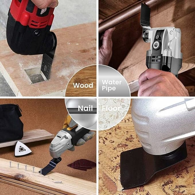 Geschikt voor 50-pack universele oscillerende zaagbladen, Starlock-compatibele oscillerende multitools met snelontgrendeling (50 stuks)