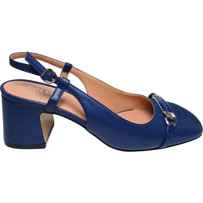 sa11013C9enap750 Pollini Blauw leer voor vrouwen