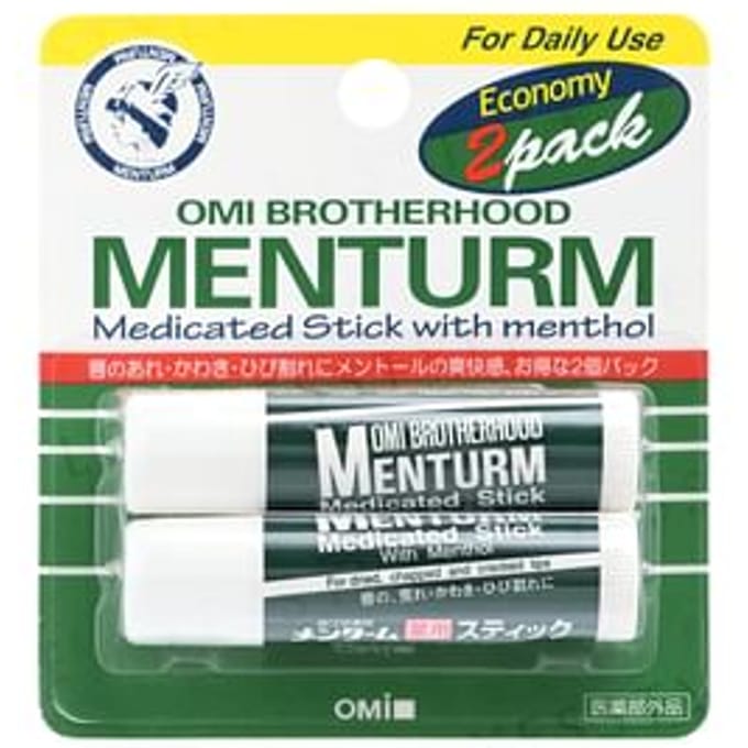 OMI - Menturm Medicated Stick with Menthol 4g x 2