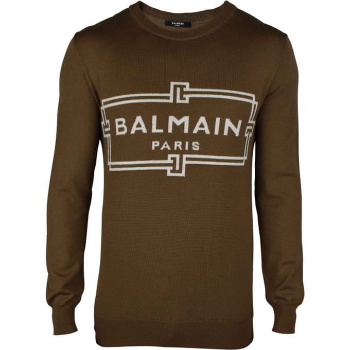 Balmain Trui Kaki
