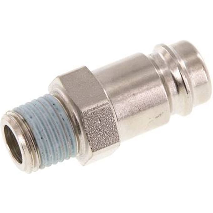 Gehard staal DN 10 Luchtkoppeling Insteeknippel R 1/4 inch Buitendraad
