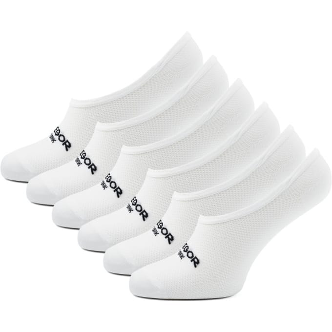 McGregor New York Footies 6-pack White With Anti-slip White Size: 40-46 | Socks Outlet | Heren | Wit