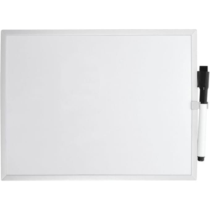 DESQ® Whiteboard - Magnetisch - Wit - Aluminium omlijsting - 30 x 40 cm