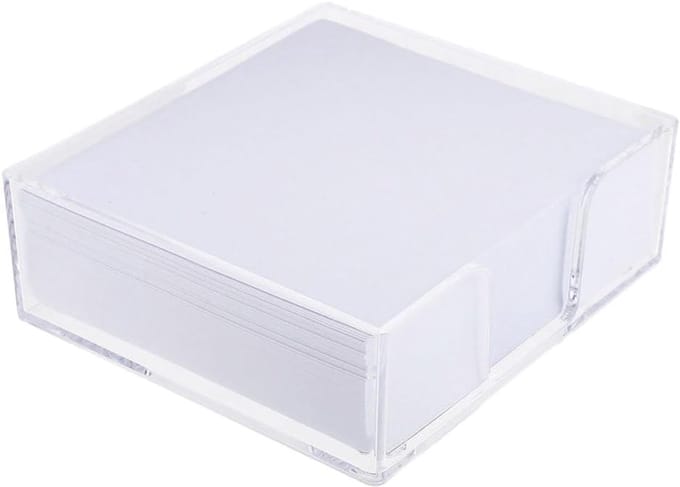 Memoblokjes Set - Notitieblaadjes Blok - Thuis Kantoor - Uittrekbaar Ontwerp - 11.5 x 10.5 cm - Wit