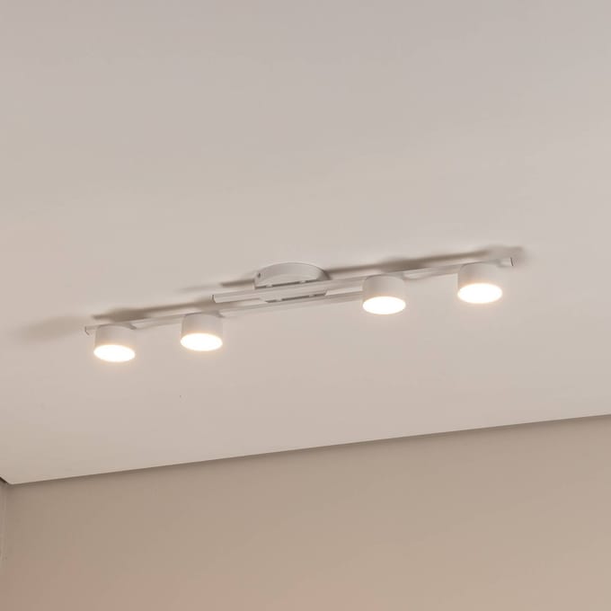 EMIBIG LIGHTING Plafondlamp Fragment, wit, lengte 86 cm, metaal, 4-lamps.