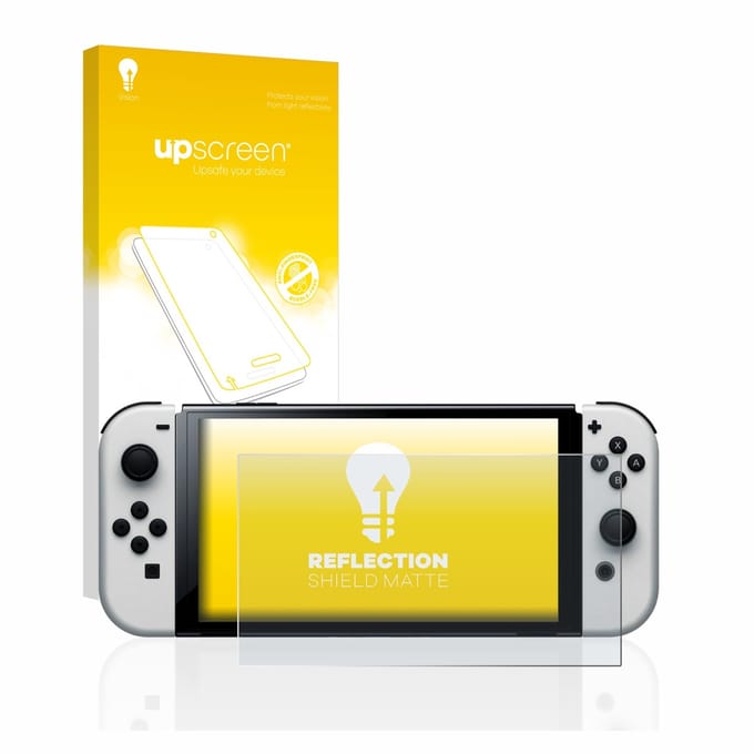 upscreen - Screenprotector voor Nintendo Switch OLED-Modell - Folie Beschermfolie anti glare matte
