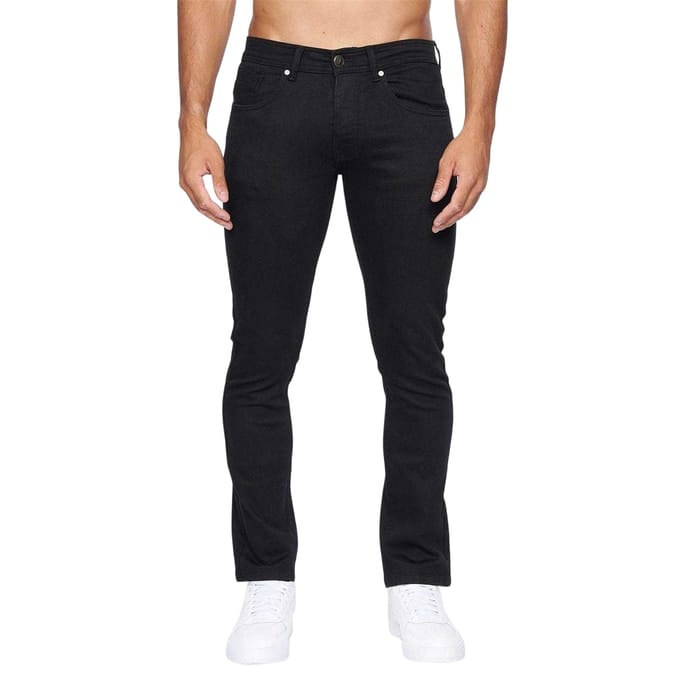 Crosshatch Heren Buraca Slim Jeans (Zwart)
