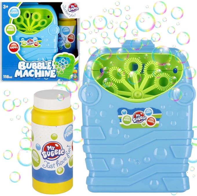 Zeepbellenmachine, bellengenerator voor kinderen + 118 ml VOLEISTOF GRATIS 3+