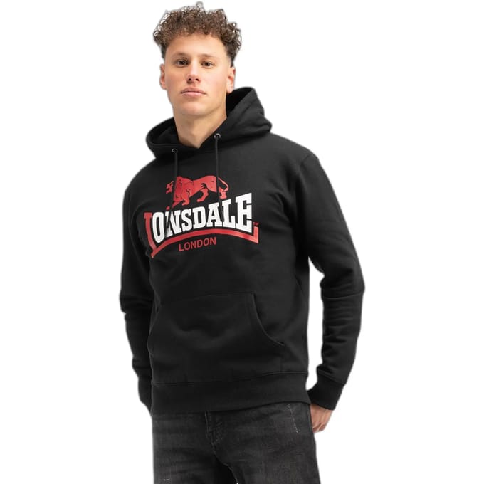 Lonsdale Heren sweatshirt met capuchon regular fit GULLADUFF