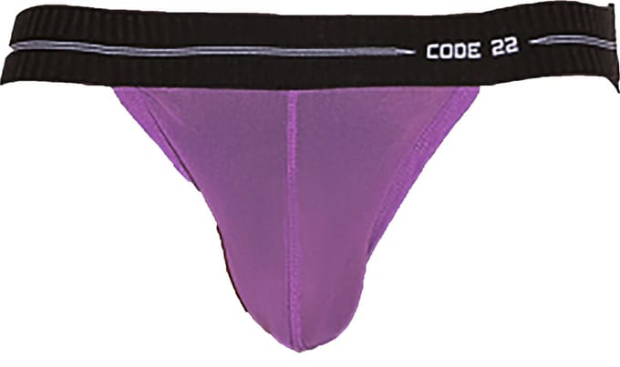 CODE 22 Sheer Mesh Jockstrap Grape - MAAT M - Heren Ondergoed - Jockstrap voor Man - Mannen Jock