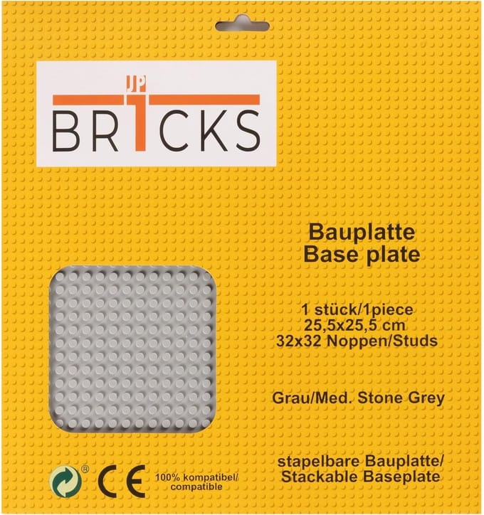 Bouwplaat 32 x 32 grijs