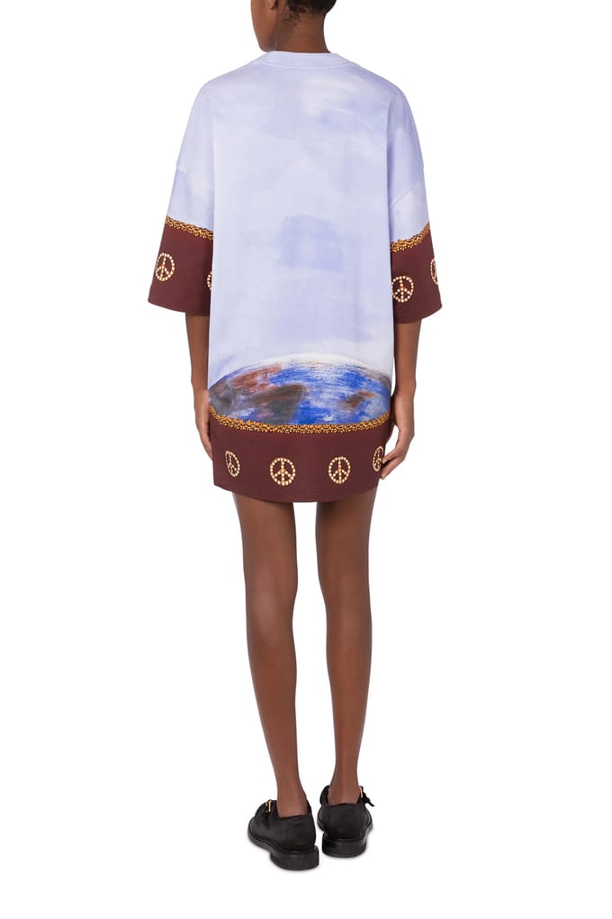 Moschino Cotton Interlock Dress Volemoalthough Blue Taglia: 36 | Abiti Mini Outlet | Donna | Blu