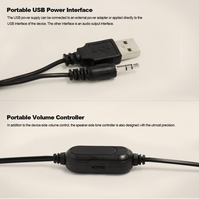 SADA USB bekabelde combinatieluidsprekers Computerluidsprekers Bass Stereo Muziekspeler Subwoofer Klankkast zwart