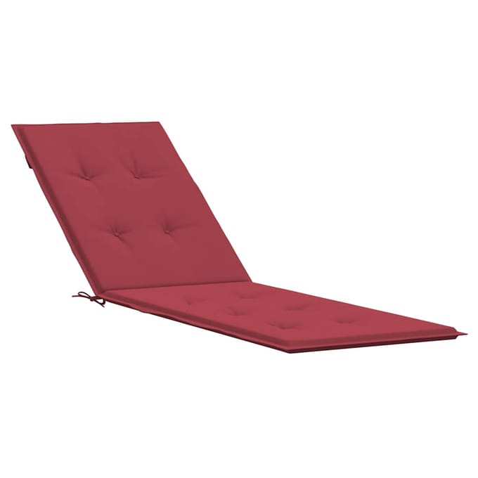 vidaXL - Terrasstoelkussen - (75+105)x50x4 - cm - wijnrood