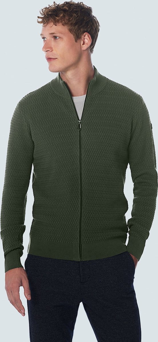 Vest effen jacquardmix