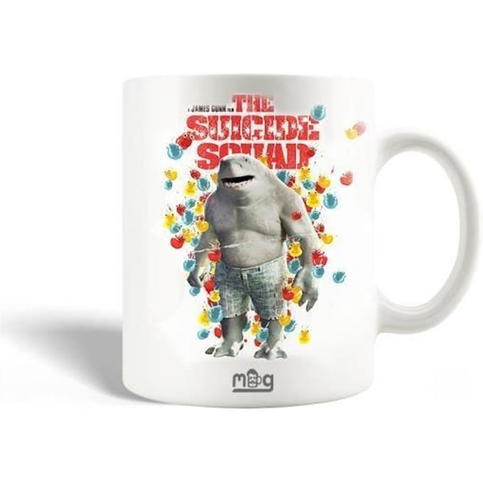 Mug en Céramique - The Suicide Squad - King Shark - 30cl - Compatible Lave-Vaisselle - Blanc