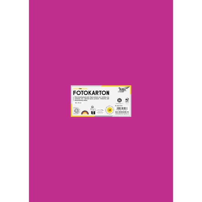 Fotokarton Folia 2-zijdig 50x70cm 300gr nr23 roze