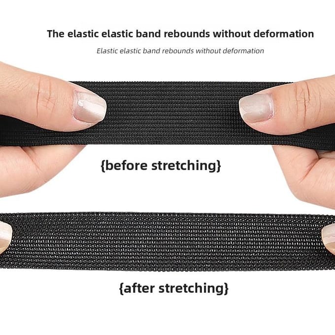 Multifunctionele Elastische Clip Laarzen Antislip Elastische Broekklem Elastische Verstelbare Randclip Laarzen Antislip Riem 20cm zwart