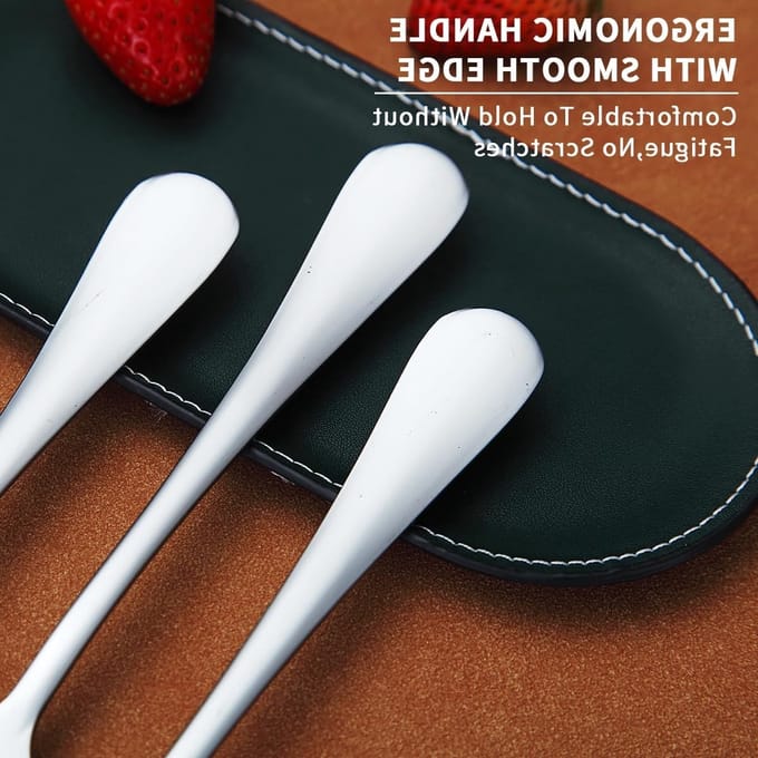 Set van 12 Taartvorken van RVS - 18CM Dessertvorken voor Fruit, Bruiloften en Feesten