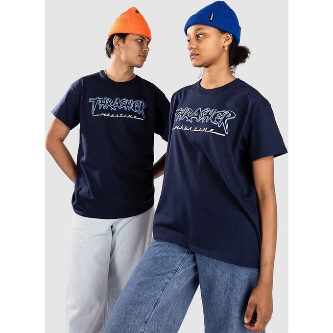 Thrasher Slash T-Shirt blauw
