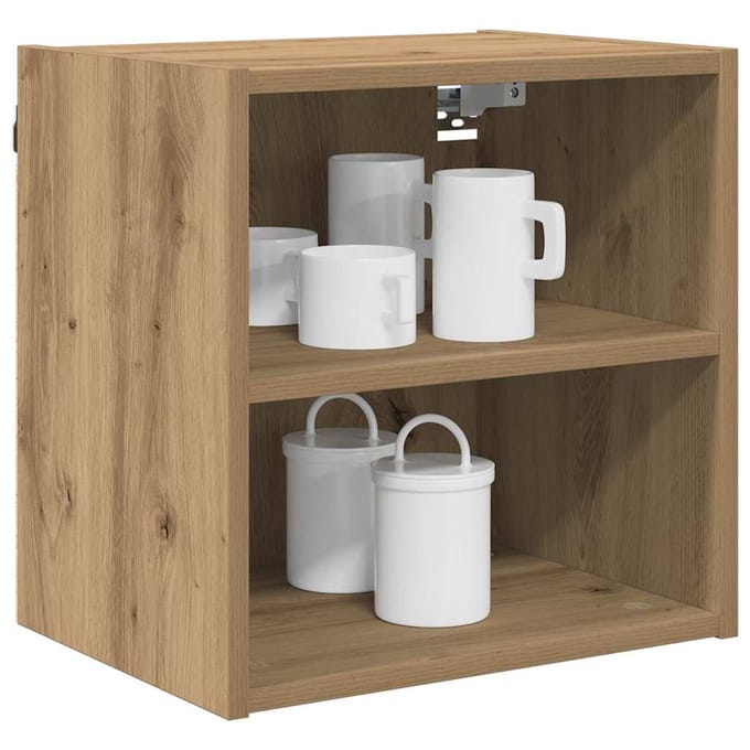 vidaXL - Hangkast - Artisan - Eiken - 40 - x - 29,5 - x - 40 - cm - Bewerkt - hout