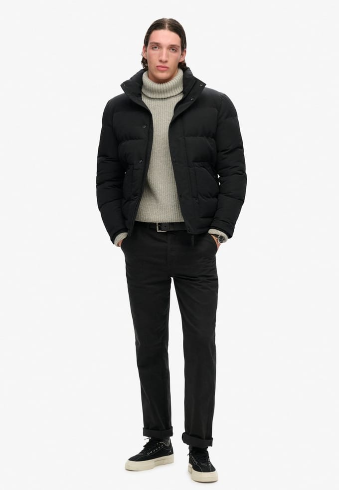 Superdry - Everest korte pufferjas - Heren - Gewatteerde jassen