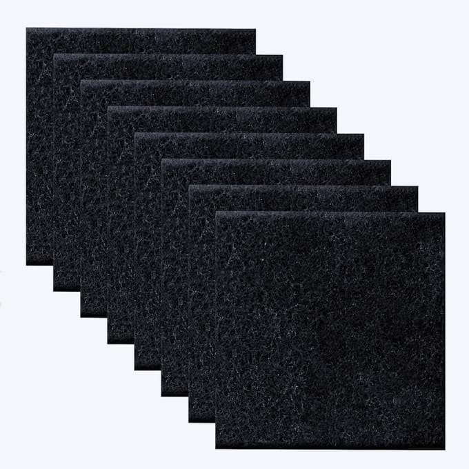 Dailygoods- Actieve Koolfiltermat 10,5 x 11,5 cm - Geurneutraliserende Filter - Duurzaam - Bio-afvalemmerfilter - Compostcontainerfilter - Effectief tegen onaangename geuren - Geurfilter